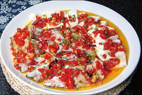 Fish Fillet with Tofu In Hot Sauce (Steam)