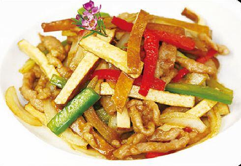 Dry Bean Curd Cooked W/Smoked Pork