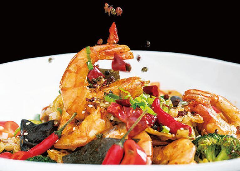Griddle Cooked Prawns