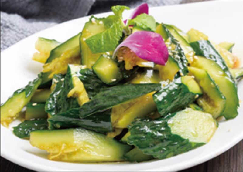 Spicy Jalapeno Cucumber & Cilantro In Garlic Spiey Sauce