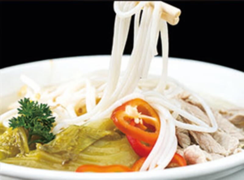 Picked Cabbage Shredded Pork Rice Noodles