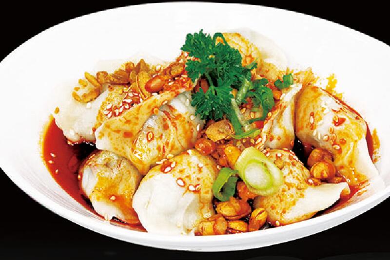 Dumplings W/Red Spicy Sauce